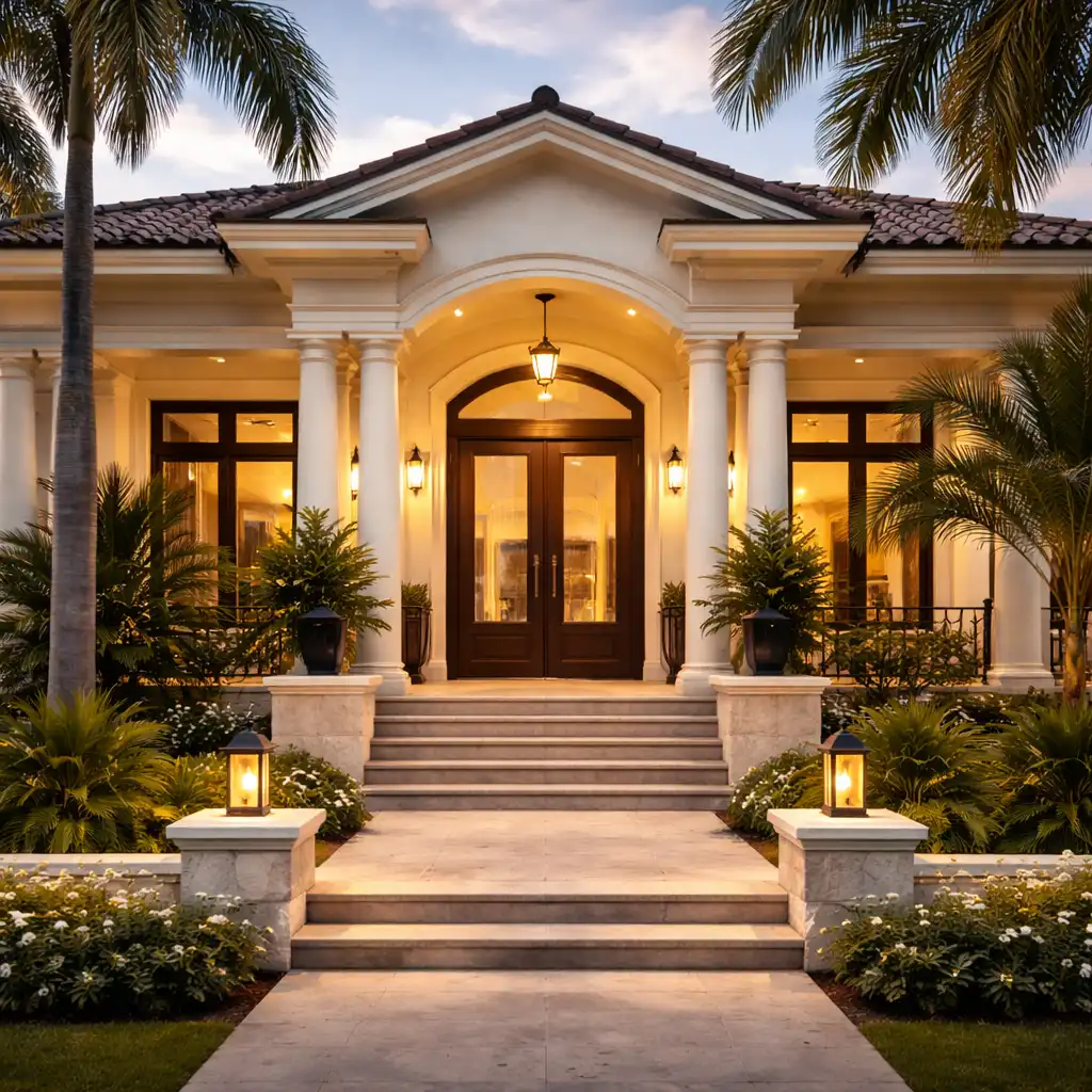 Entrada elegante de mansión colonial barranquilla - Derecho Civil - Ospino Legal